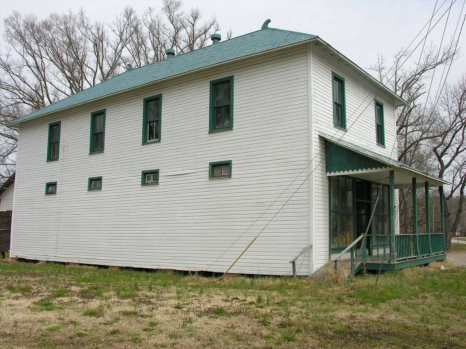 The Carpenter store and Masonic lodge in the Carpenter Historic District, west Cary. The picture does not show storm damage.