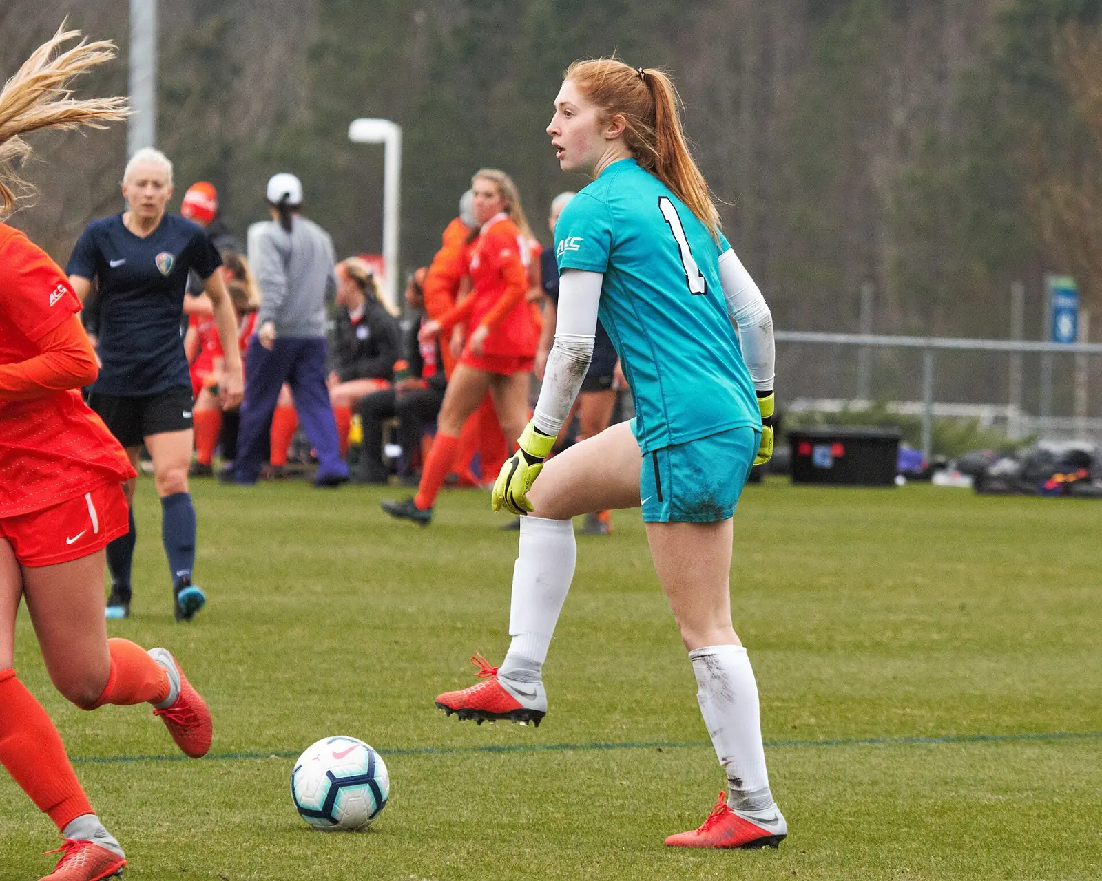 A North Carolina Courage match against Clemson at WakeMed Soccer Park in the Eastern Cary Gateway