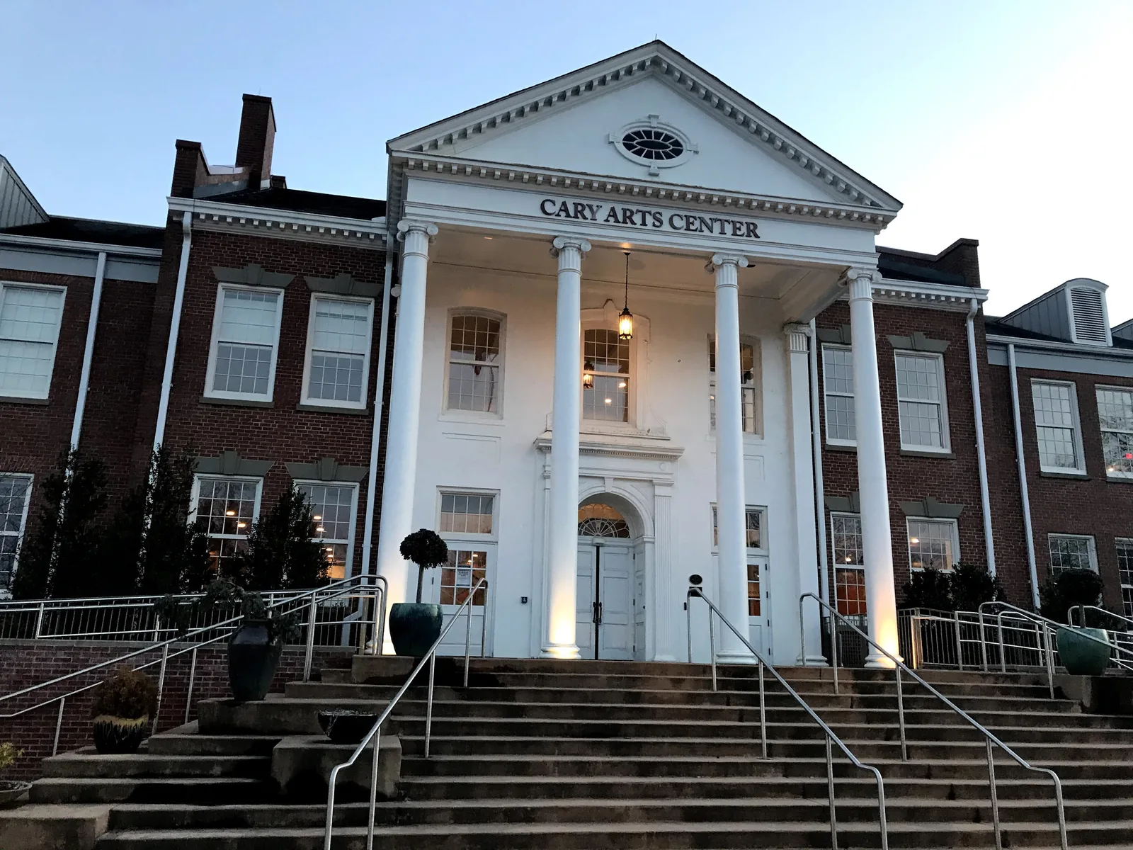The front of the Cary Arts Center on Dry Avenue, home of the town's Valentine's concert.